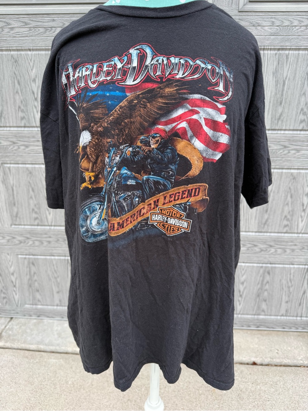 Harley-Davidson Defiance Omaha Nebraska Black Graphic T-Shirt XL